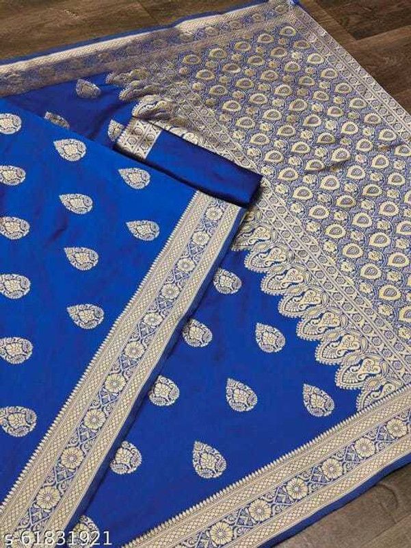 Banarasi Jacquard Saree  (Light Blue)