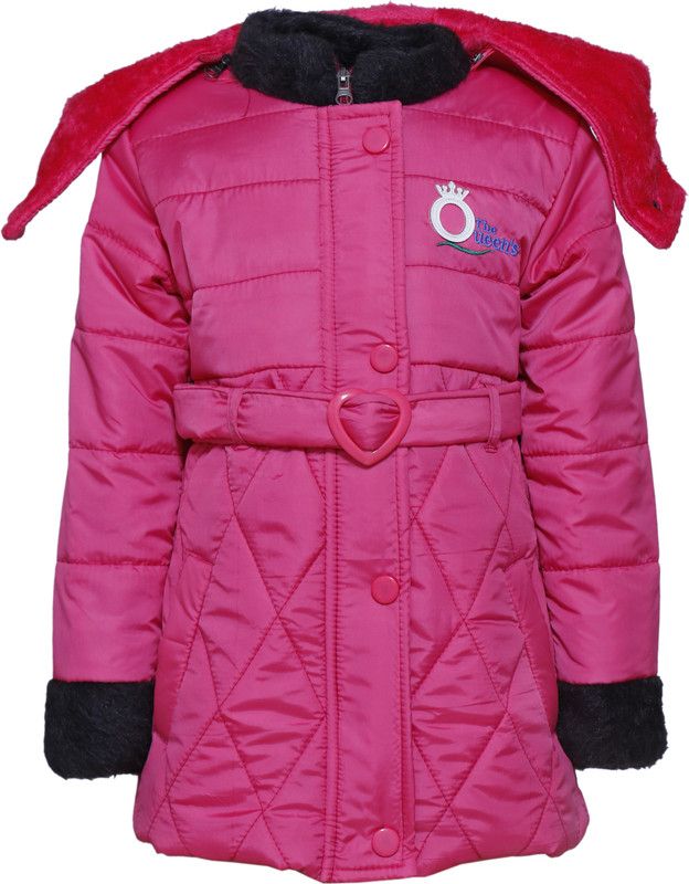 Girls Winter Wear Jacket Girls Solid Quilted Jacket
