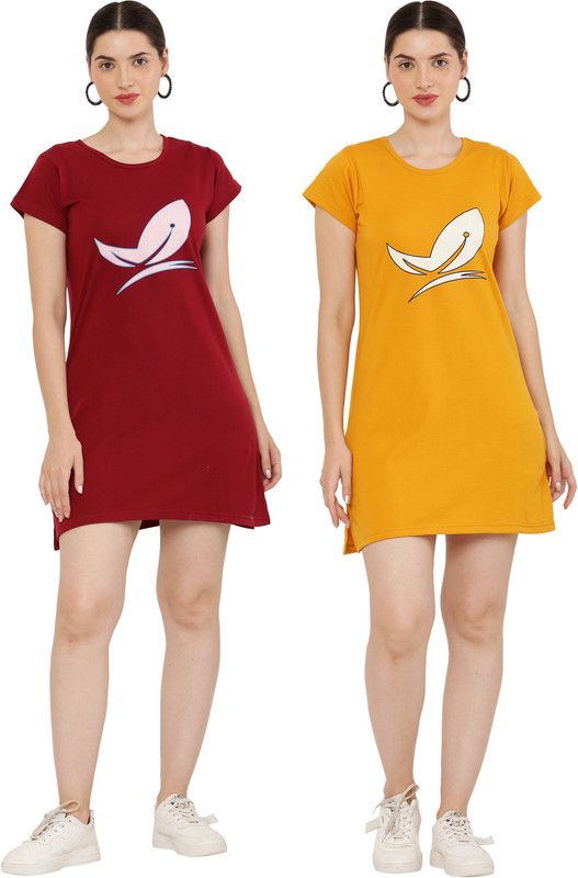 Women T Shirt Multicolor Dress