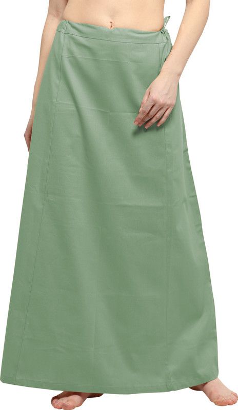 Ziya PRM-CTN-GRN-206 Pure Cotton Petticoat  (Free)