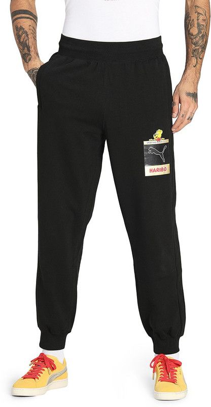 x HARIBO T7 Track Pants Men & Women Printed Black Track Pants