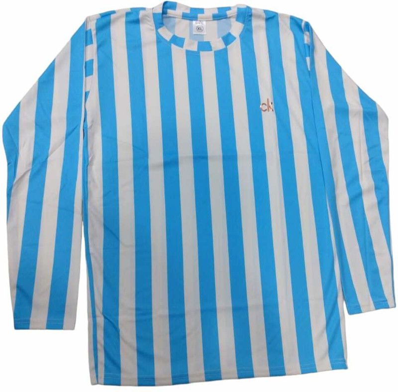 Men Solid Round Neck Reversible Polyester Multicolor T-Shirt