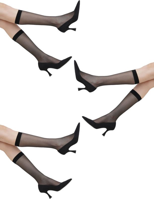 Women Solid Knee High  (Pack of 3)