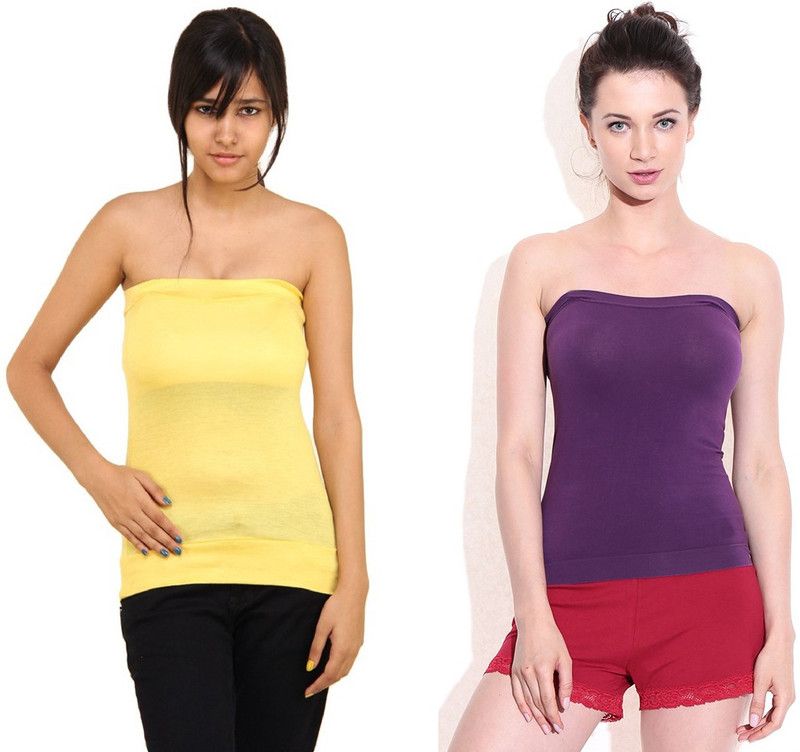 Women Purple, Yellow Tube