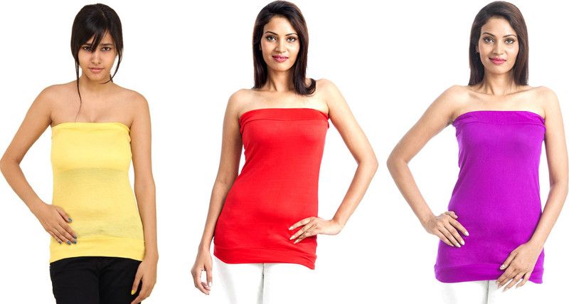 Women Purple, Red, Yellow Tube