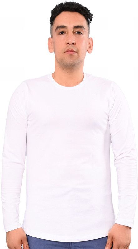 Men Solid Round Neck Viscose Rayon Black T-Shirt
