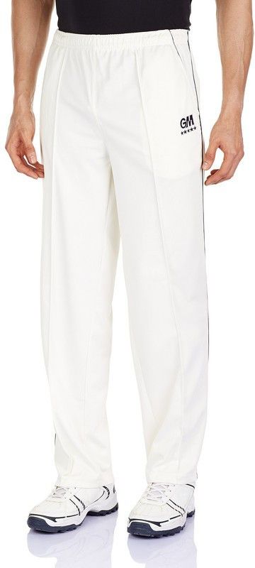Men Solid White, Blue Track Pants