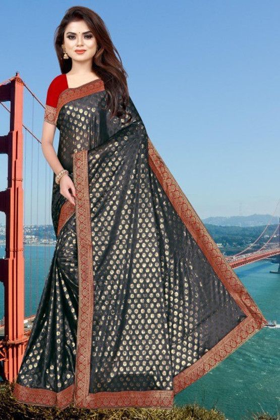 Self Design Bhagalpuri Lycra Blend Saree  (Multicolor)
