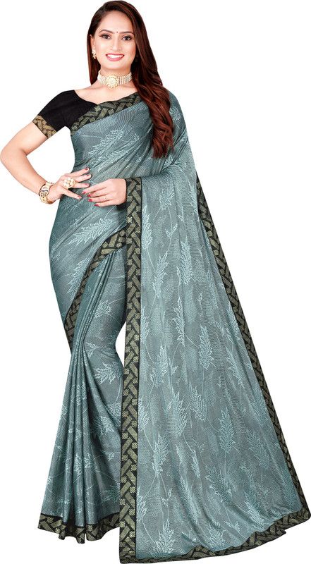 Woven Bollywood Lycra Blend Saree  (Light Green)