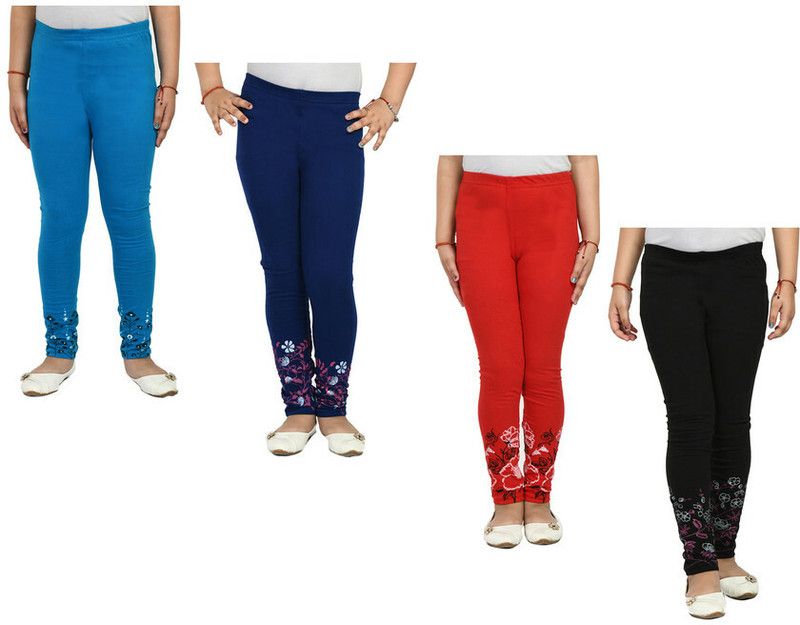 Legging For Girls  (Multicolor Pack of 4)