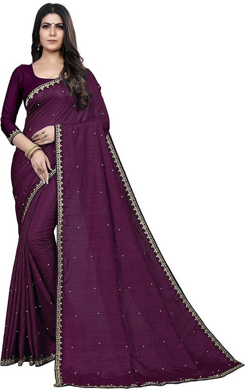 Self Design, Woven, Checkered Daily Wear Georgette Saree  (Pink)