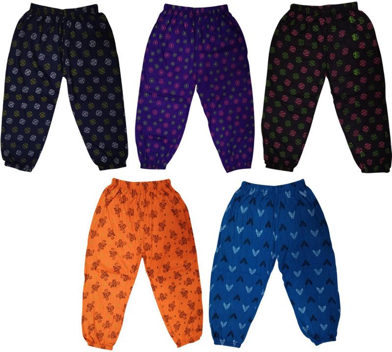 Capri For Girls Casual Floral Print Cotton Blend  (Multicolor Pack of 5)