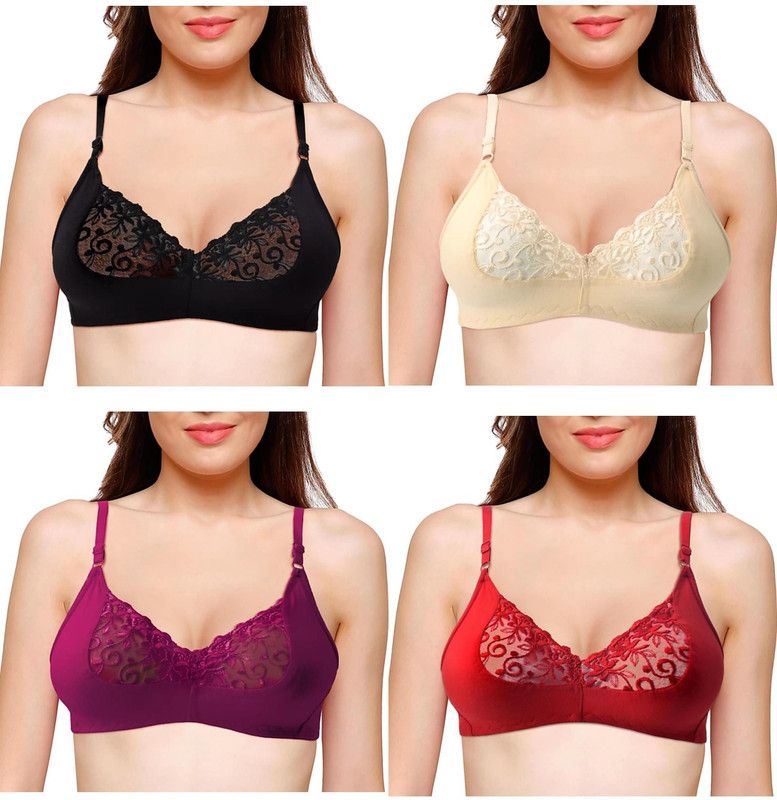 Pack of 4 Women Everyday Heavily Padded Bra  (Multicolor)