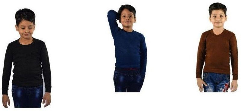 Top For Baby Boys  (Multicolor, Pack of 3)