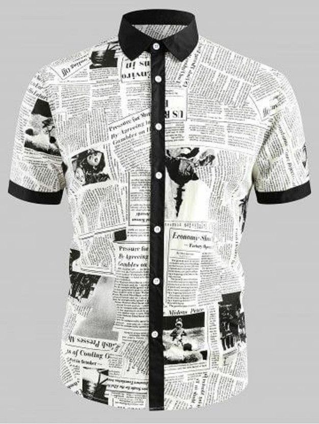 Unstitched Silk Blend Shirt Fabric Graphic Print