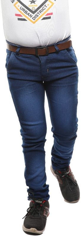 Boys Regular Low Rise Grey Jeans