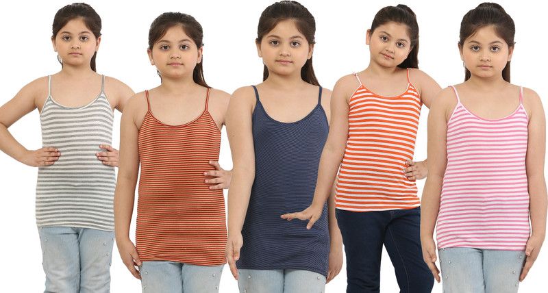 Camisole For Girls  (Multicolor, Pack of 5)
