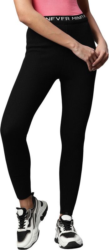 GLOBAL REPUBLIC Western Wear Legging  (Black, Printed)