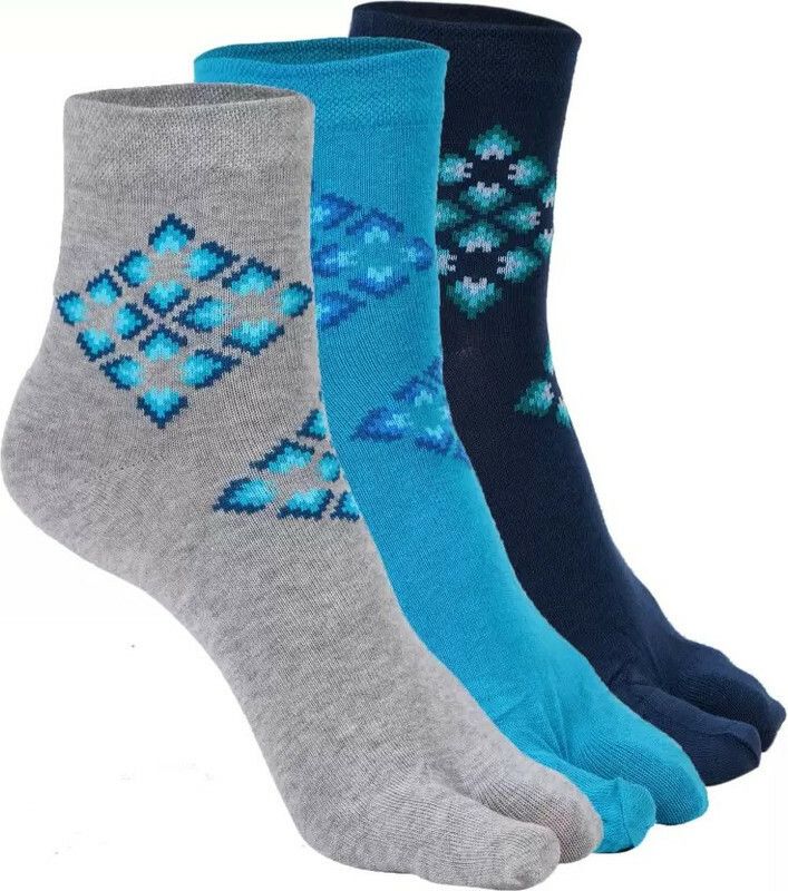 Women Self Design, Printed Ankle Length  (Pack of 3)