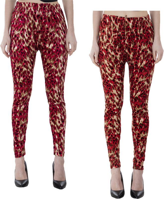KAVYA Ankle Length Western Wear Legging  (Multicolor, Animal Print)