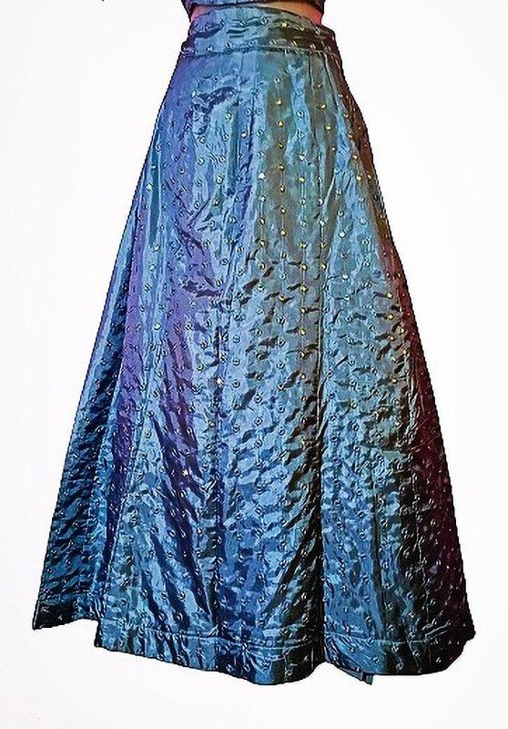 Women Woven A-line Grey Skirt