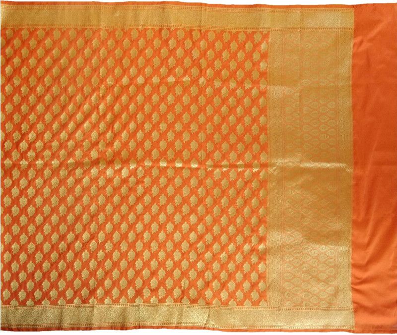 Art Silk Floral Print Gold Women Dupatta