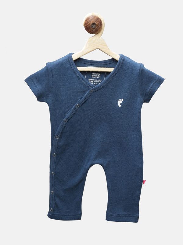 First Kick Baby Boys Blue Bodysuit