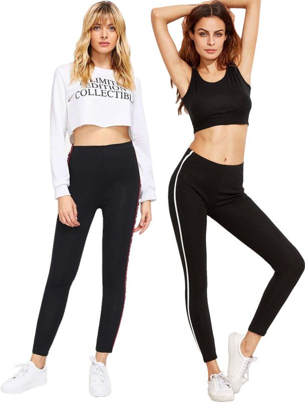 DTR FASHION Black Jegging  (Printed)