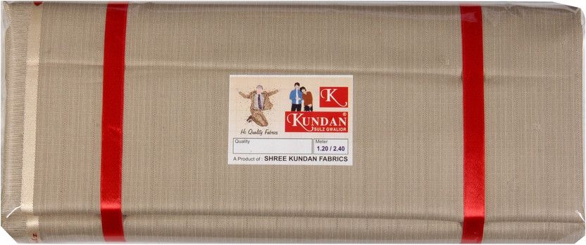 Unstitched Polycotton Salwar Suit Material Self Design, Striped