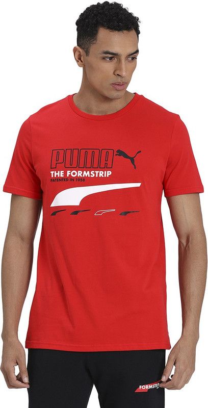 Club Tee Men Solid Round Neck Cotton Blend Red T-Shirt