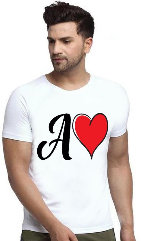 Men Printed, Self Design, Typography Round Neck Polyester White T-Shirt