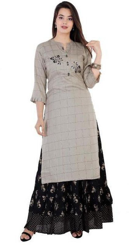 Women Kurta and Skirt Set Pure Silk