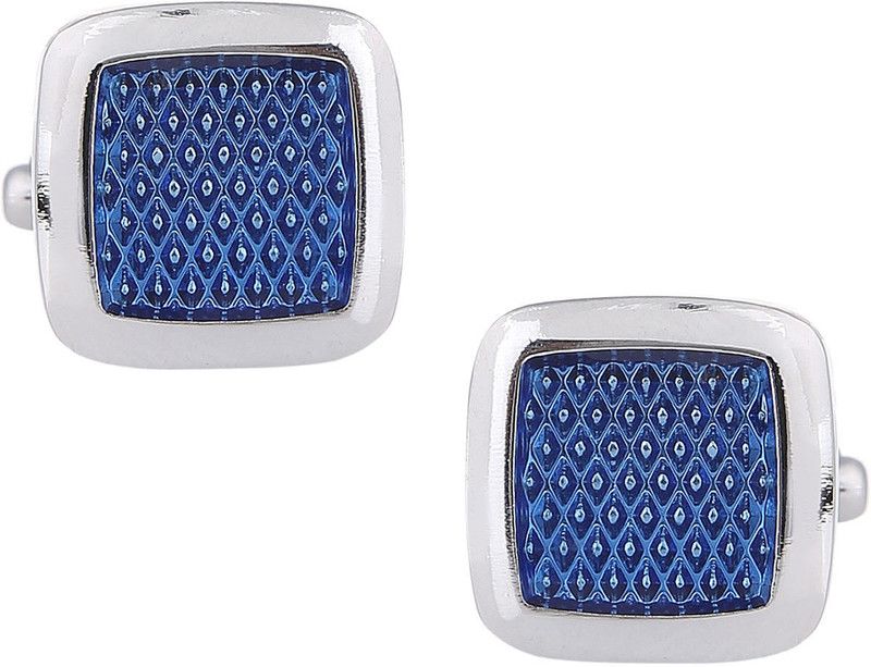 TRIPIN Brass Cufflink Set  (Blue)