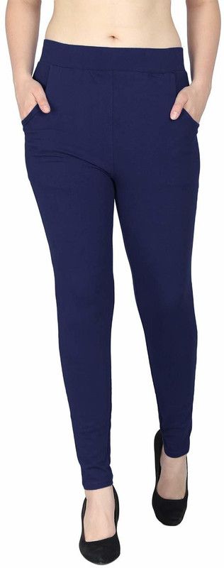 MPH ENTERPRISE Ankle Length Ethnic Wear Legging  (Blue, Solid)
