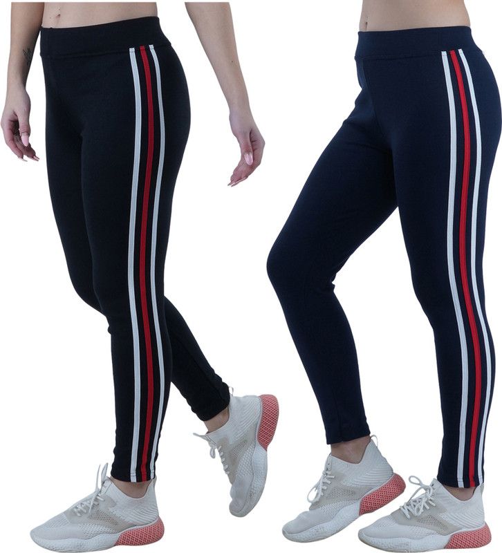 Bansal Creation Multicolor Jegging  (Striped)