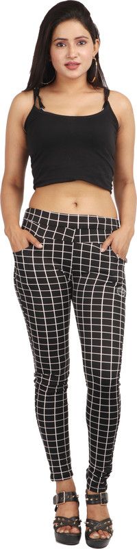 Black Jegging  (Checkered)
