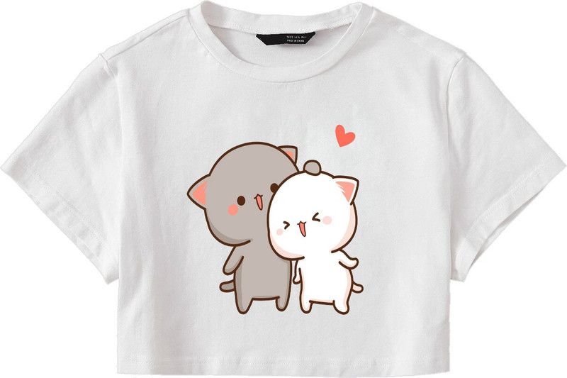Casual Graphic Print Women White Top