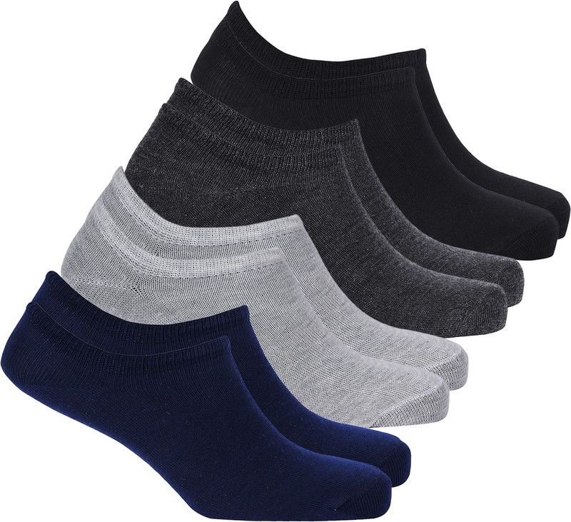 Men & Women Solid Ankle Length  (Pack of 4)