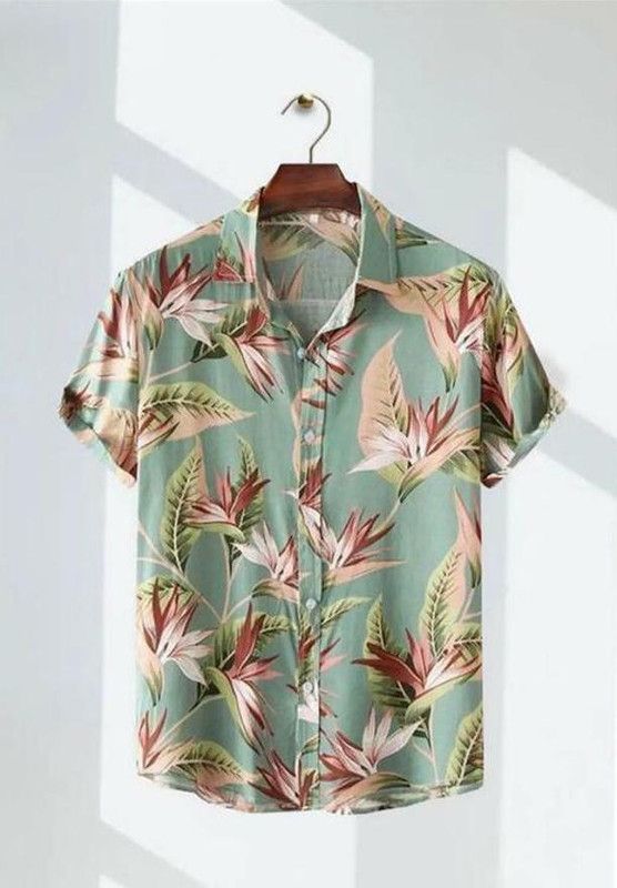 Men & Women Regular Fit Printed Spread Collar Casual Shirt