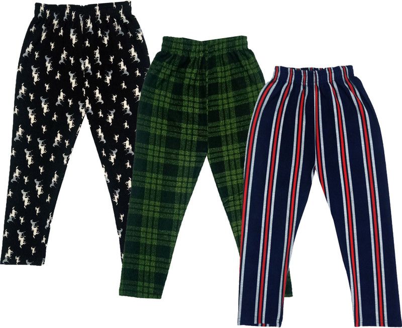 Capri For Girls Casual Printed, Striped Polyester Blend  (Multicolor Pack of 3)