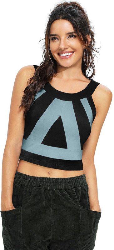 Party Striped Women Light Green Top