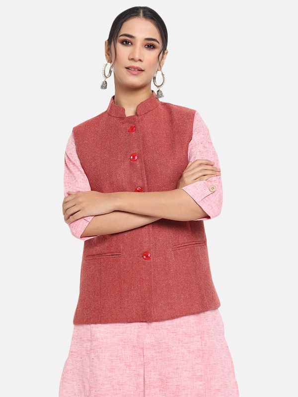 Women Solid Nehru Jacket