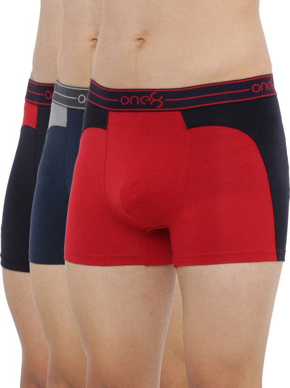 Pack of 3 Colorblock Men Trunk