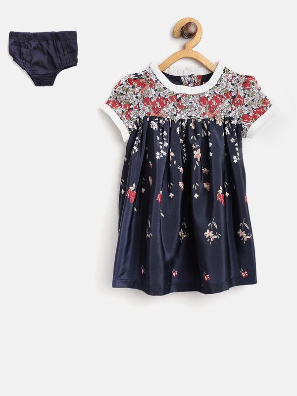 Girls Party(Festive) Dress Panty  (Dark Blue)