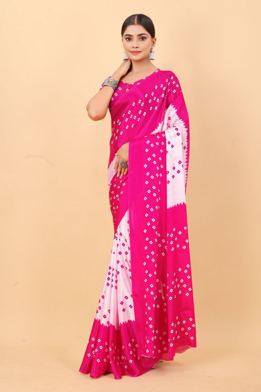 Woven Banarasi Jacquard, Cotton Silk Saree  (Silver, White, Pink)