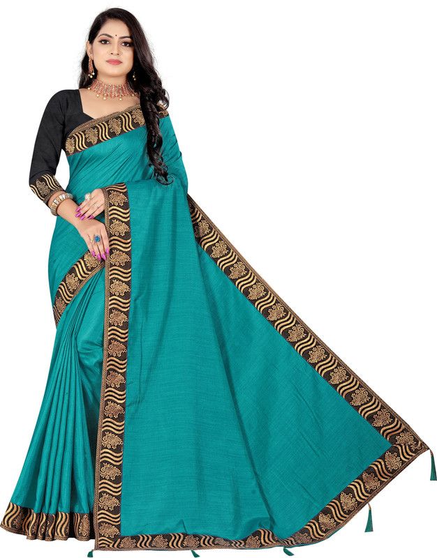 Solid/Plain Jamdani Pure Silk Saree  (Green)