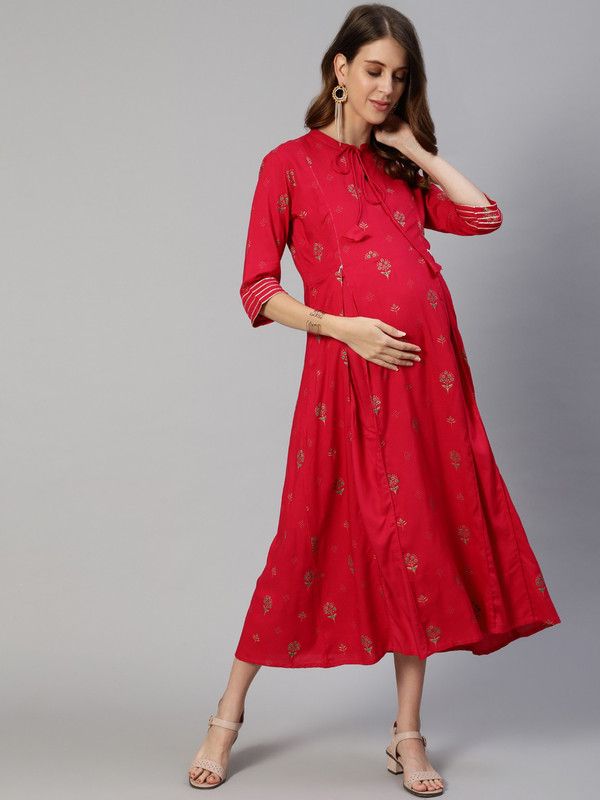 Women Ethnic Dress Red Dress