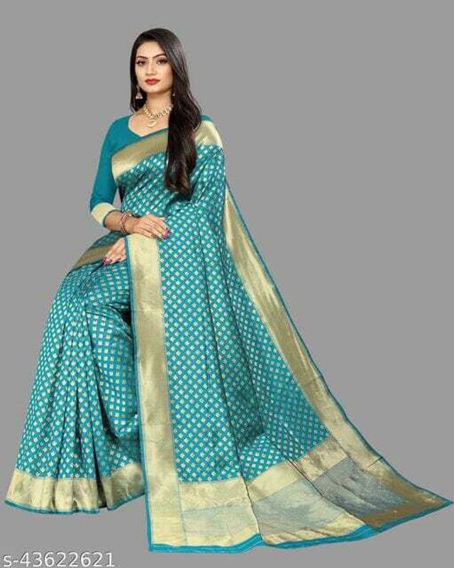 Printed Kanjivaram Muslin Saree  (Light Green)
