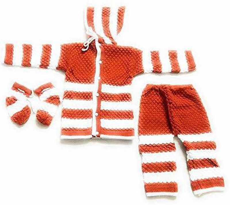 Baby Girls Calf Length Casual Dress  (Multicolor, Full Sleeve)
