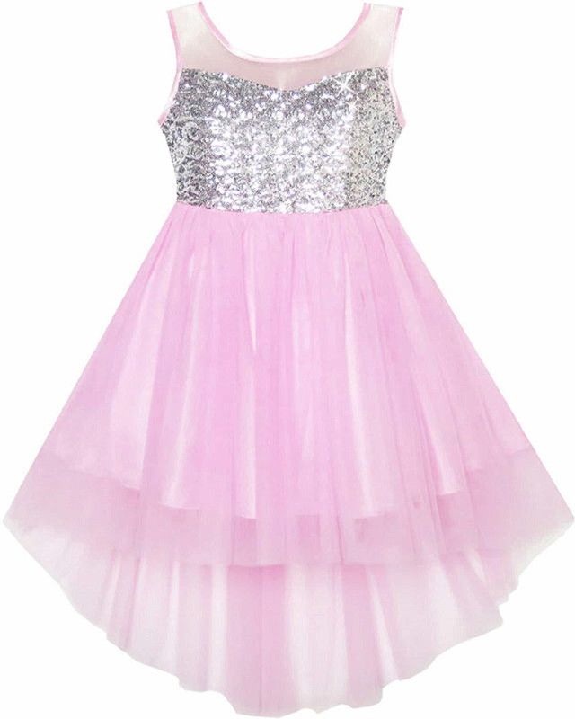Barbie Midi/Knee Length Party Dress  (Multicolor, Sleeveless)